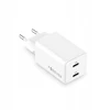 Telforceone Forever TC-08-45CC GaN PD charger 2x USB-C 45W baltas