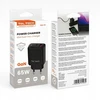 Įkroviklis Teltech Teltech kroviklis jungiama į tinklą GaN USB / Typ-C 65W QC PD juoda TCH-05