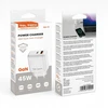 Teltech kroviklis jungiama į tinklą GaN USB+TYP-C 45W PD PPS balta TCH-03