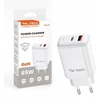 Įkroviklis Teltech Teltech kroviklis jungiama į tinklą GaN USB / Typ-C 65W białyTCH-05