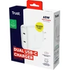 TRUST GaN įkroviklis MAXO 65W 2 prievadų, USB-C, baltas