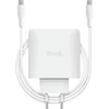 TRUST GaN įkroviklis MAXO 65W 2 prievadų, USB-C, baltas