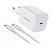 Įkroviklis Ugreen Įkroviklis jungiama į tinklą Ugreen X524 USB-C, GaN, 45W + kabelis 1m (balta)
