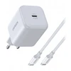 Įkroviklis jungiama į tinklą Ugreen X524 USB-C, GaN, 45W + kabelis 1m (balta)