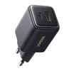 Įkroviklis jungiama į tinklą Ugreen X514 USB + USB-C, GaN, 20W (juoda)