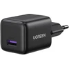 Įkroviklis jungiama į tinklą Ugreen X518 USB, GaN, 18W (juoda)