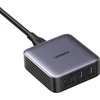 UGREEN CD327 Nexode įkroviklis, 2x USB-C, 2x USB-A, GaN, 65W (pilka)