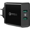 Greitas įkroviklis UGREEN, 2xUSB-A, 18W, PD 3.0 EU (juodas)