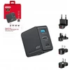 Unitek Kelioninis įkroviklis su hubu GaN 3-in-1 | 65W | 4K@60Hz | USB-A | HDMI | USB-C