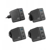 Unitek Kelioninis įkroviklis su hubu GaN 3-in-1 | 65W | 4K@60Hz | USB-A | HDMI | USB-C