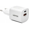 Unitek 1x USB-A 1x USB-C QC 33W balta