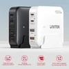 Unitek Įkroviklis rašomasis stalas GaN 100W 2xUSB-A 2xUSB-C juoda