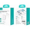 USAMS Laidinis įkroviklis 2xUSB-A + kabelis USB-C/ USB-A Fast Charging baltos spalvos series HC HCXLTZ03