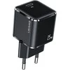 USAMS Tinklo įkroviklis 1xUSB-C T42 mini 25W (only head) Super SI 5V-3A PD3.0 Fast Charging juodos spalvos CC140TC01 (US-CC140)