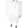 USAMS Tinklo įkroviklis 2xUSB-C T54 40W (only head) PD Fast Charging baltos spalvos CC172TC02 (US-CC172)