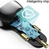 USAMS automobilinis įkroviklis C37 1xUSB+1xUSB-C 60W + kabelis Ligtning 30W PD+QC Fast Charge juodos spalvos CC193CC01 (US-CC193)