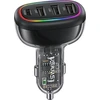 USAMS automobilinis įkroviklis 1xUSB-C 3xUSB-A C34 48W 3A+C PD greitasis įkrovimas juodas CC170CC01 (US-CC170)
