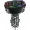 USAMS automobilinis įkroviklis 1xUSB-C 3xUSB-A C34 48W 3A+C PD Fast Charge juodas CC170CC01 (US-CC170)