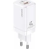 USAMS Tinklo įkroviklis T41 USB-C+USB GaN 47W PD+QC (only head) Fast Charging baltos spalvos CC137TC02 (US-CC137)