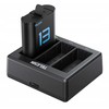 Baterijų Įkroviklis - Telesin S0-ECB-07-TGP 3-Kanalo USB-C įkroviklis su 2x 1900mAh baterijomis
