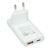 Įkroviklis Value Sieninis USB, kištukas EU/US, 2 prievadai (A+C), 65 W (19.99.1112)
