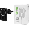 Įkroviklis Vega ECOBOX Įkroviklis BEZPRZEWODOWA 15W Automobilinis laikiklis Juoda MAGSAFE IPHONE / ANDROID>