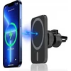Įkroviklis Vega ECOBOX Įkroviklis BEZPRZEWODOWA 15W Automobilinis laikiklis Juoda MAGSAFE IPHONE / ANDROID>