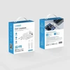 Telefono įkroviklis USB A + C tipo PD 45W + duomenų kabelis C tipo į C tipo 100W VEGER TR121 baltas