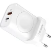 Įkroviklis VEGER (W002E) (1xUSB-C; 1xUSB; Watch; 25W) baltas