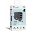Verbatim Laidinis įkroviklis 30W 3xUSB-A/ USB-C PD 3.0 CHR-30EU2 juodos spalvos 49700