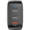 Įkroviklis Verbatim Mini GaN 100W 2xUSB-C PD/1x USB-A QC juoda (32230)