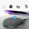 Wozinsky WLI-01Y 15W Qi indukcinis įkroviklis su USB-C laidu – juodas