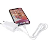 Maxlife MXTC-01 įkroviklis 1x USB 1A baltos spalvos + Lightning kabelis