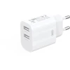 Įkroviklis XO Sieciowa 2x USB 2,4A balta + kabelis USB-C (CE55)