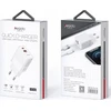 YESIDO WALL CHARGER YC32 PD 20W QC3.0 USB-A+C Baltas