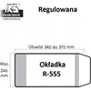 IKS Knygos viršelio taisyklė. R-555 aukštis 246 mm x apimtis 340 mm - 370 mm p25 IKS kaina už 1 vnt.
