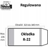 Reguliuojamas mokyklinis užvalkalas 235x345 skaidrus R22 A 25 IKS