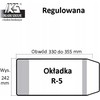 Reguliuojamas mokyklinis užvalkalas 242x330 skaidrus A 25 IKS R5