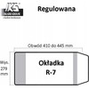 Reguliuojamas mokyklinis užvalkalas 279x445 skaidrus R7 A 25 IKS