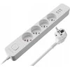 Ilgintuvas Defender SFS 133 1,5 m, 4 lizdai, 3x USB, baltas