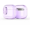 iLike Dėklas austiń na Dux Ducis Apple AirPods Pro 3 PECL Series PC+TPU Cover su karabinu Violetinė