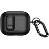 iLike Dėklas do słuchawek Dux Ducis Apple AirPods Pro 3 PECQ Series PC+TPU Cover su karabinu Juodas