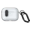 iLike Dėklas na ausinės Dux Ducis Apple AirPods Pro 3 PECL Series PC+TPU Cover su karabinu Juodas Clear