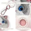 Dėklas Locator Nimmy Big Eyed Pet 2.0 Cat rožinės spalvos