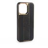 iLike Užpakalinis dėklas Apple iPhone 14 odinis dėklas "Customized" juodas (ILIAPP14LCCB)