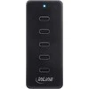 Iluv „InLine®“ 5 prievadų USB-C maitinimo šakotuvas, įkroviklio prailgintuvas, maks. 100 W