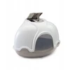IMAC Ginger tualetas namelis katėms kampinis, pilkas 52x52x44,5cm,