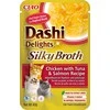 INABA CAT Dashi Delights Silky Broth vištiena su tunu ir lašiša - skanėstas katėms - 40g