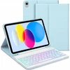Inateck Klaviatūra inateck Keyboard Ace Touch iPad 11"/10,9" QWERTZ RGB baltas