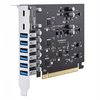 Inateck PCIe kortelė USB 3.2 G2, 2 USB C, 6 USB A prievadai 16 Gbps